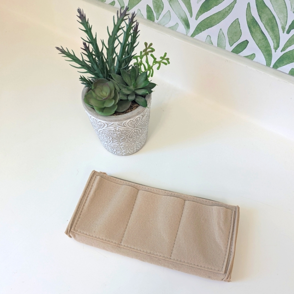 Tan NWOT Purse Insert Organizer